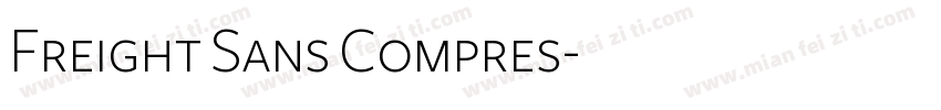 Freight Sans Compres字体转换